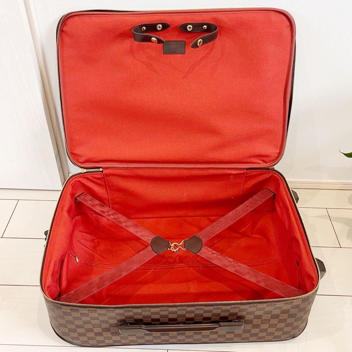LOUIS VUITTON ルイヴィトン ダミエ エベヌ ペガス55キャリーバッグ スーツケース　旅行　トラベル　N23294 SP0083_画像6