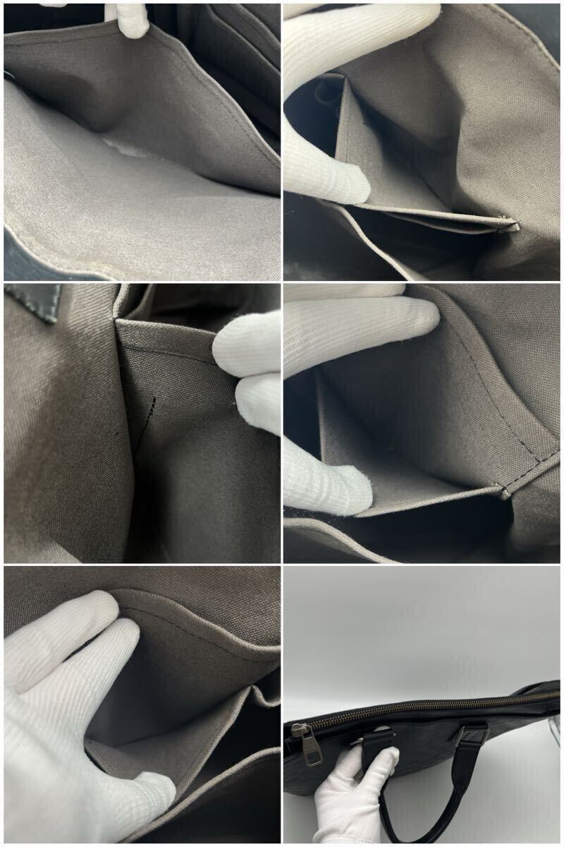 LOUIS VUITTON ルイヴィトン ダミエ アンフィニ デイリー トート N41561 黒 ブラック オニキス ハンドバッグ ビジネスバッグ A4 メンズ_画像7