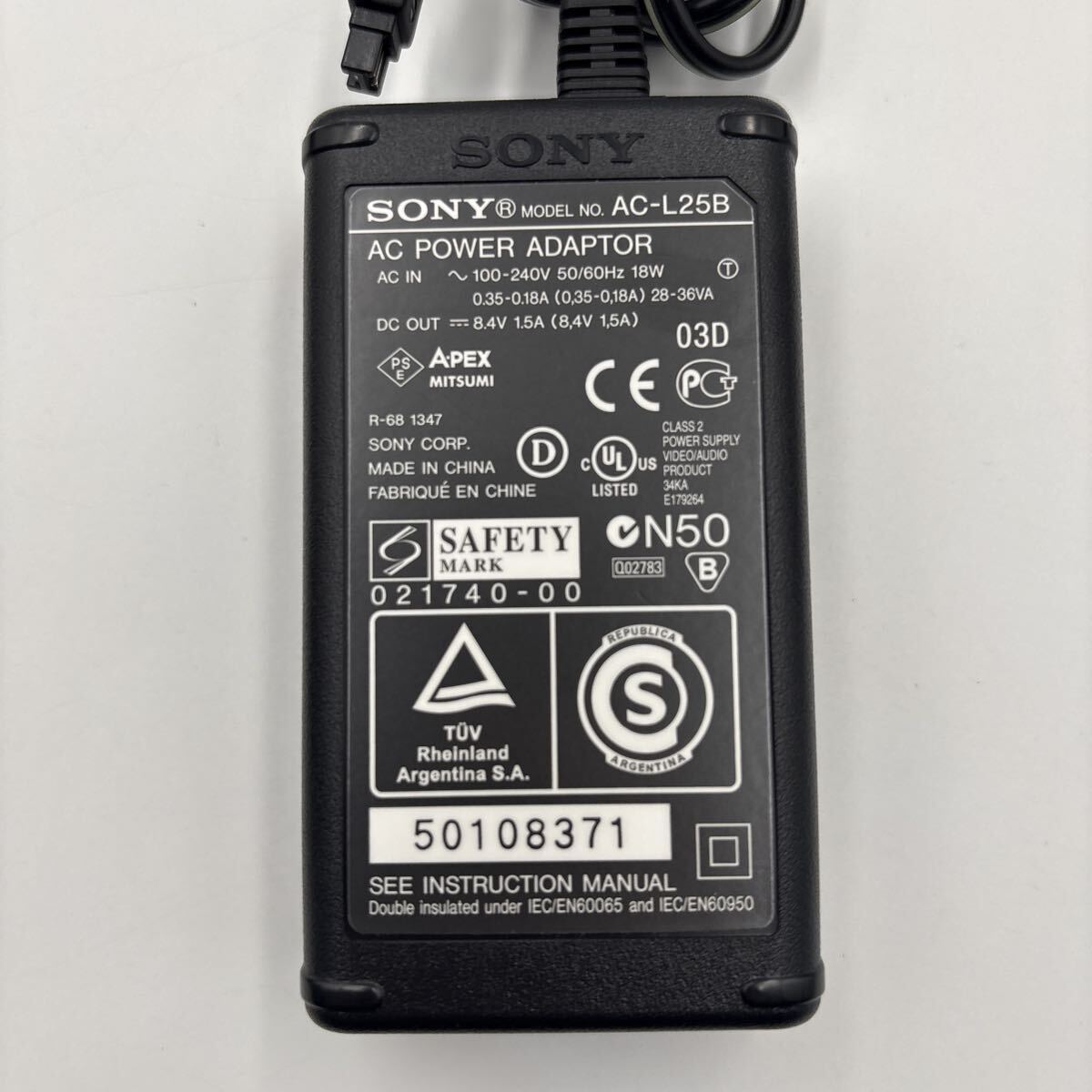 SONY ソニー AC-L25B ACアダプター 純正 充電器 AB1101_画像2