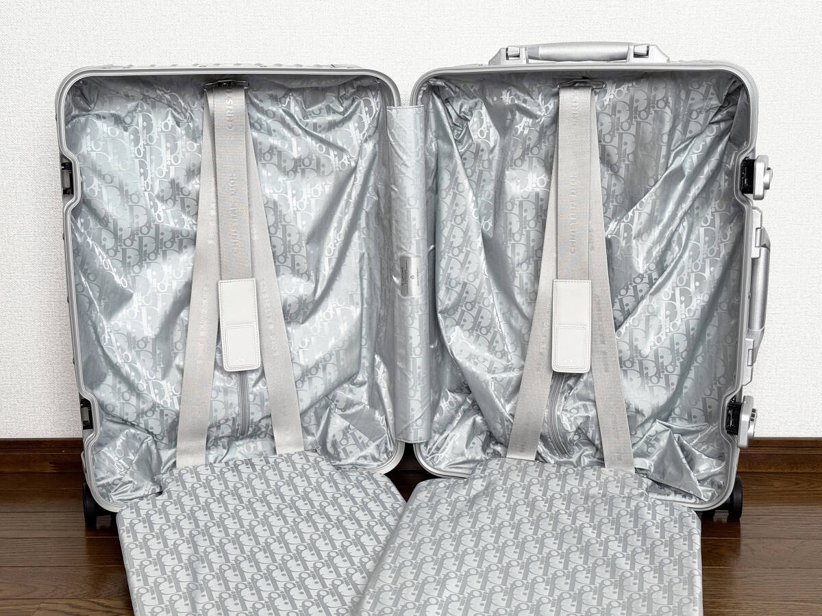 DIOR RIMOWA ORIGINAL CABIN ディオール リモワ オリジナル キャビン 4輪 33L スーツケース/クラシックフライト トランク_画像7