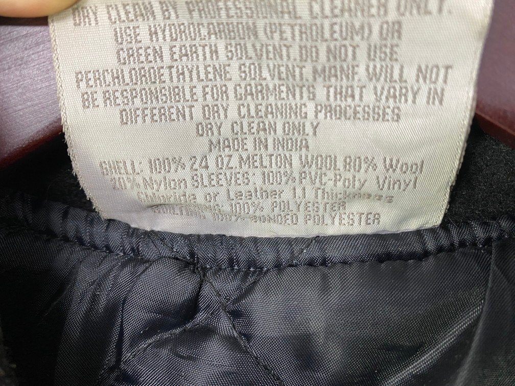 古着 balfour 袖切り替え スタジャン スタジアムジャンパー ブルゾン サイズ：XS カラー：レッド/ブラック_画像9