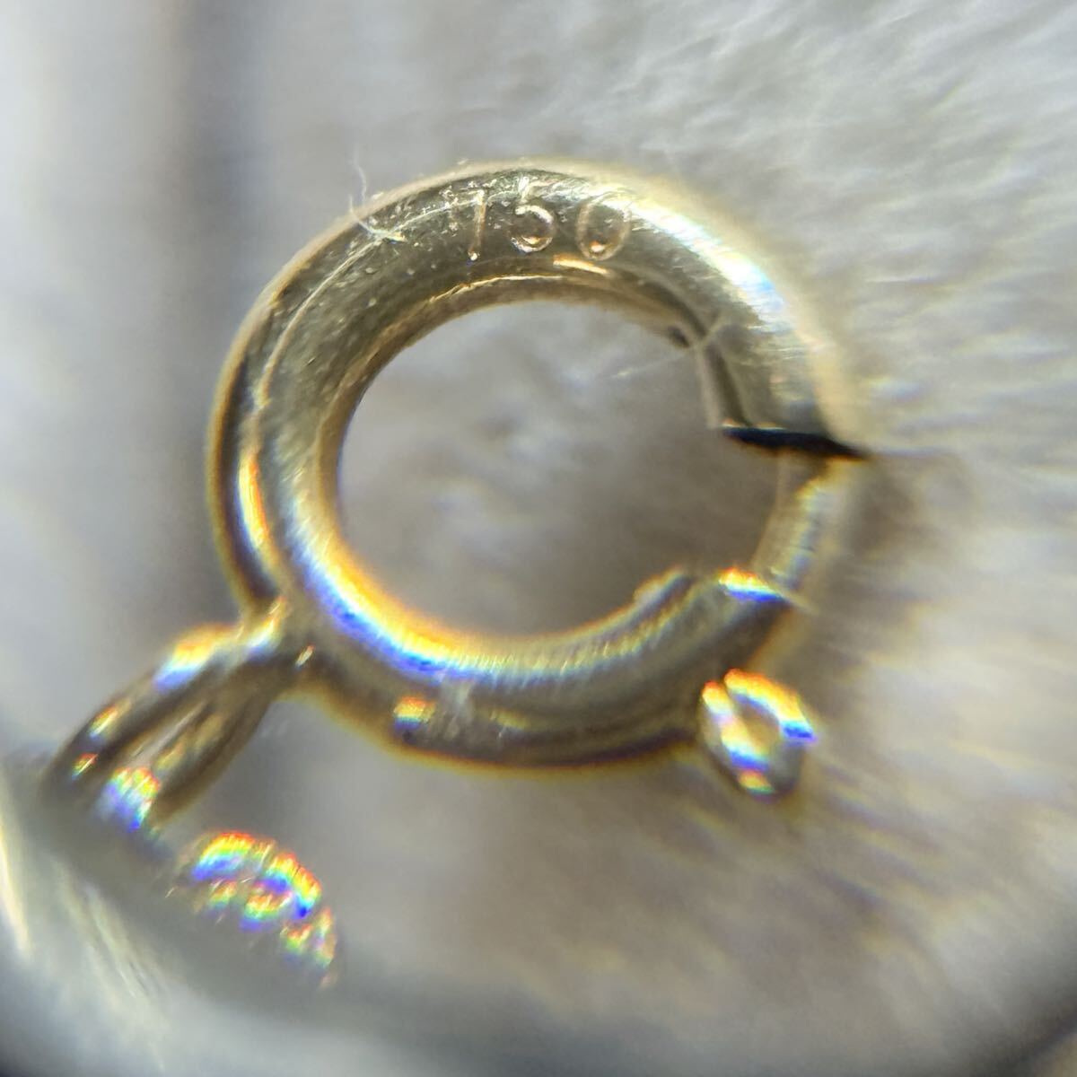 K18デザインブレスレット　天然ルビー　18金ミラーボール　カラーストーン_画像4