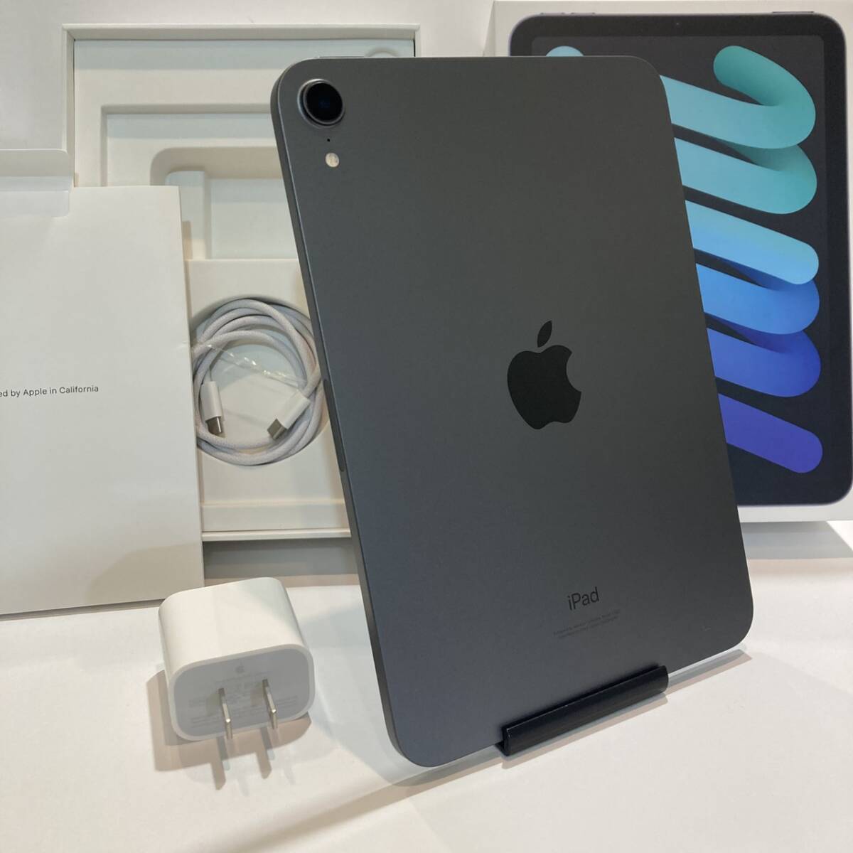 中古美品 iPad mini 6 256GB スペースグレイ Wi-Fiモデル MK7T3J/A　A2567　初期付属品 即決あり★即日発送可能★送料無料★GP4V_画像2