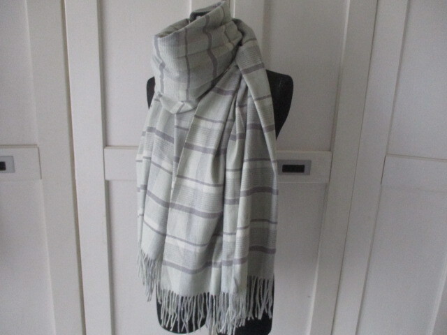 ◆DF Cashmere　カシミヤ１００％大判ロングストール　美品◆_画像1