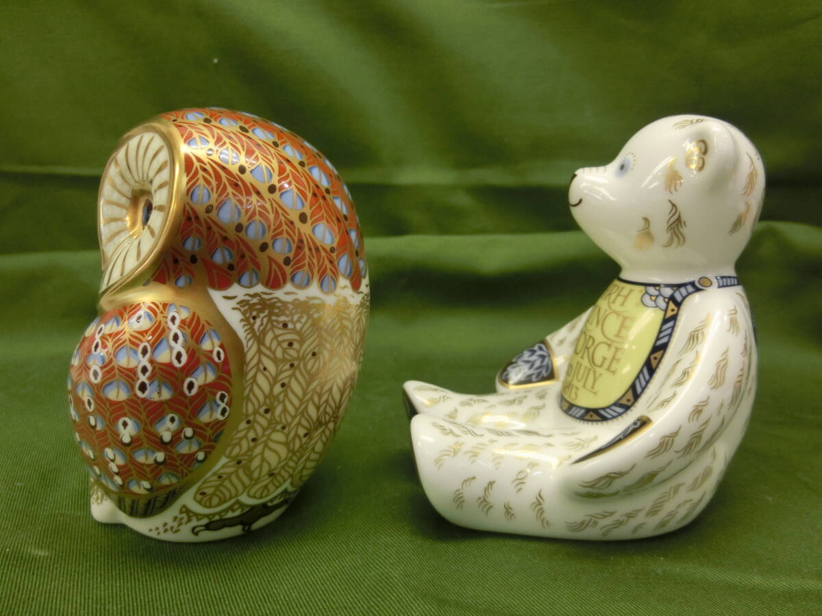 美品 ロイヤルコペンハーゲン　クマ　フクロウ　ダービー　テディベア_画像4