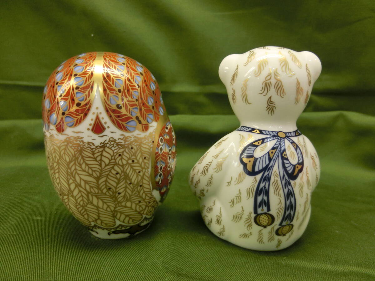 美品 ロイヤルコペンハーゲン　クマ　フクロウ　ダービー　テディベア_画像3