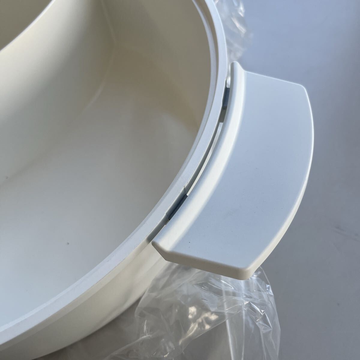 火鍋 二食鍋／30cm／ガス火／IH／2～4人用 ホワイト 両手鍋_画像3