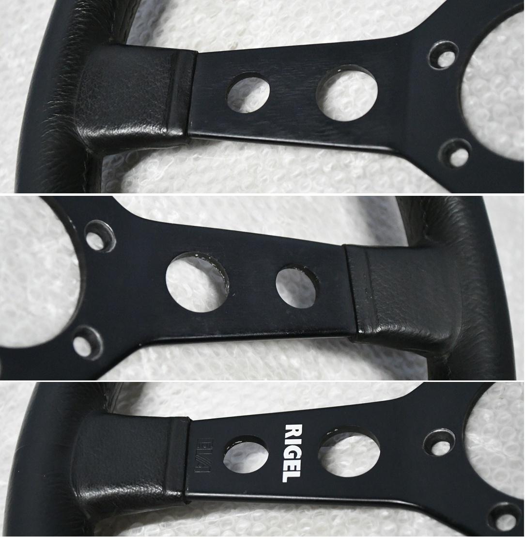 希少 EVA RIGEL ステアリング 350mm 当時物 旧車 シャコタン 35φ_画像4