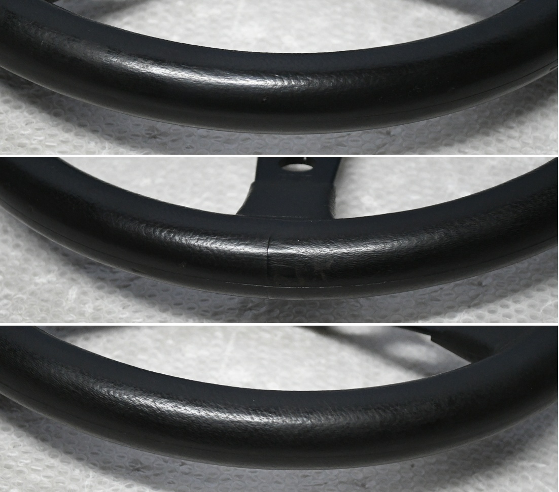 希少 EVA RIGEL ステアリング 350mm 当時物 旧車 シャコタン 35φ_画像7