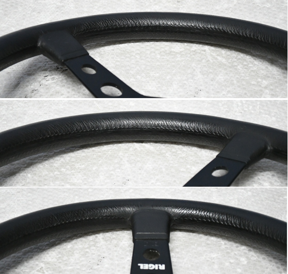 希少 EVA RIGEL ステアリング 350mm 当時物 旧車 シャコタン 35φ_画像5