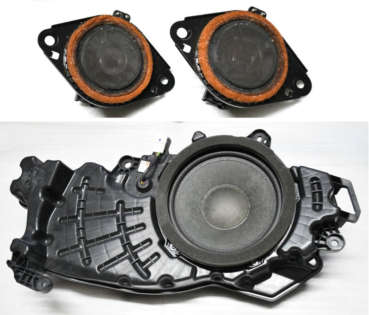 ②60系 ハリアー AVU60W/AVU65W 前期 純正 JBL スピーカー/ウーファー/カバー 8点セット_画像3