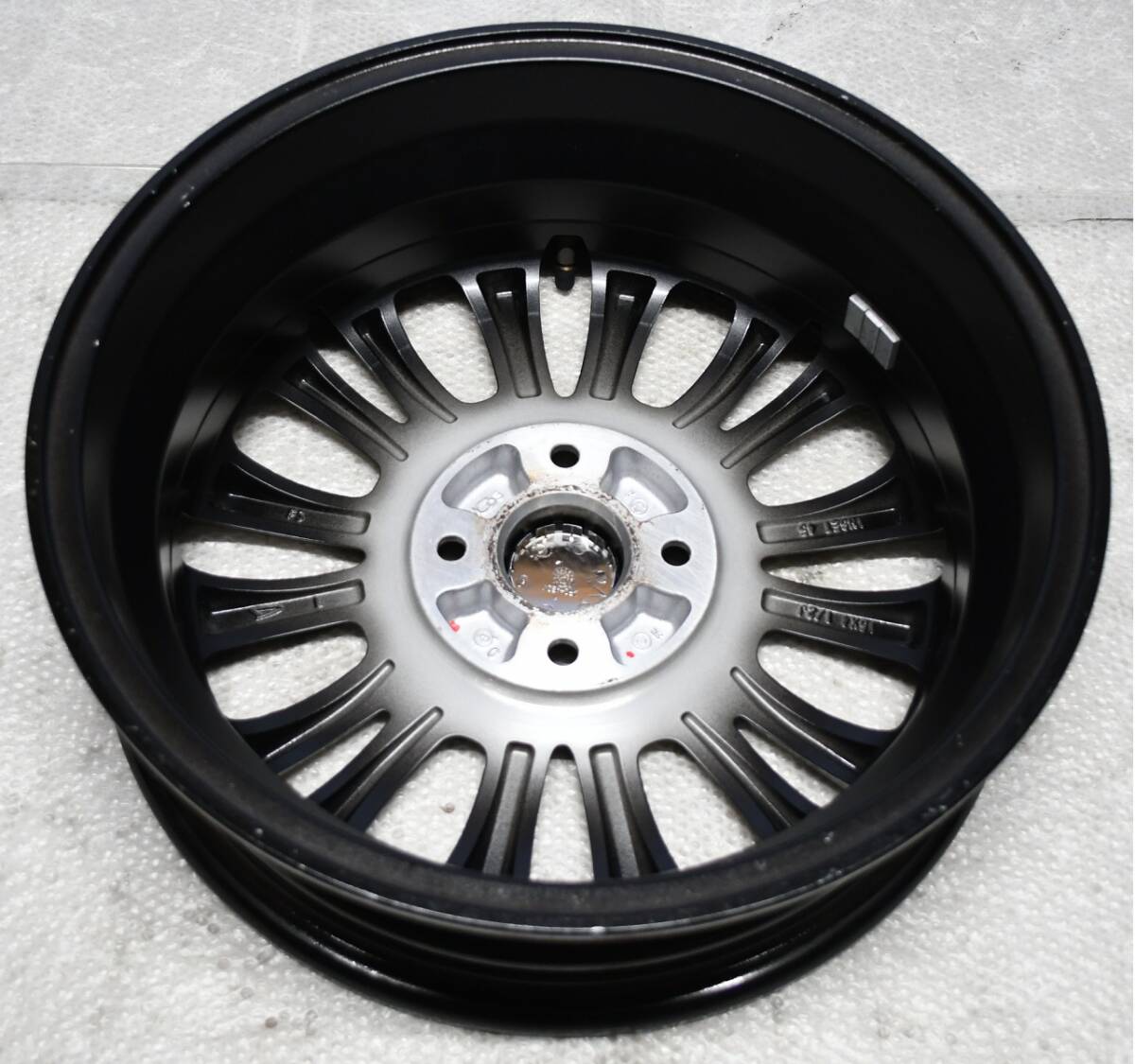 ①ダイハツ LA650 タントカスタム RS 純正 15インチ 4.5J 4穴 PCD100 +45 ブラポリ 1本のみ ムーヴ_画像7