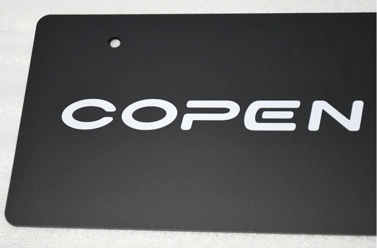 【正規品】新品 コペン GR スポーツ 非売品 ナンバープレート 化粧プレート 展示 マスコットプレート COPEN トヨタ SPORT ダイハツ_画像3