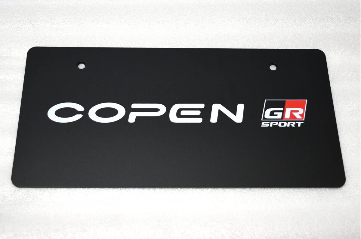 【正規品】新品 コペン GR スポーツ 非売品 ナンバープレート 化粧プレート 展示 マスコットプレート COPEN トヨタ SPORT ダイハツ_画像2