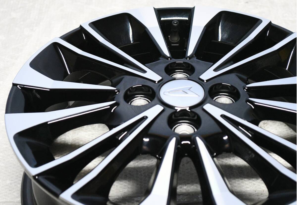 ①ダイハツ LA650 タントカスタム RS 純正 15インチ 4.5J 4穴 PCD100 +45 ブラポリ 1本のみ ムーヴ_画像2