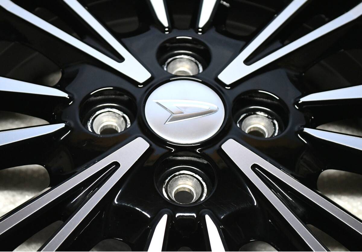 ②ダイハツ LA650 タントカスタム RS 純正 15インチ 4.5J 4穴 PCD100 +45 ブラポリ 1本のみ ムーヴ_画像3