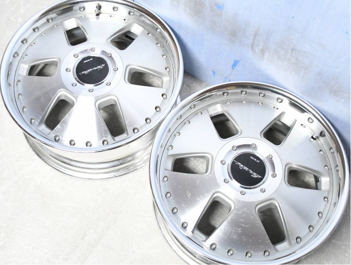 希少！ WORK ユーロライン N 17インチ 7JJ 4H/5H-114.3 +35 当時物 4本 EUROLINE_画像3