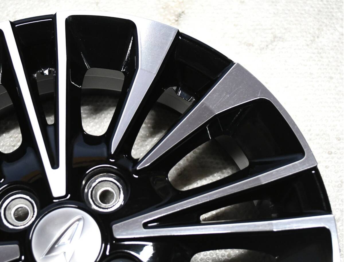 ①ダイハツ LA650 タントカスタム RS 純正 15インチ 4.5J 4穴 PCD100 +45 ブラポリ 1本のみ ムーヴ_画像4