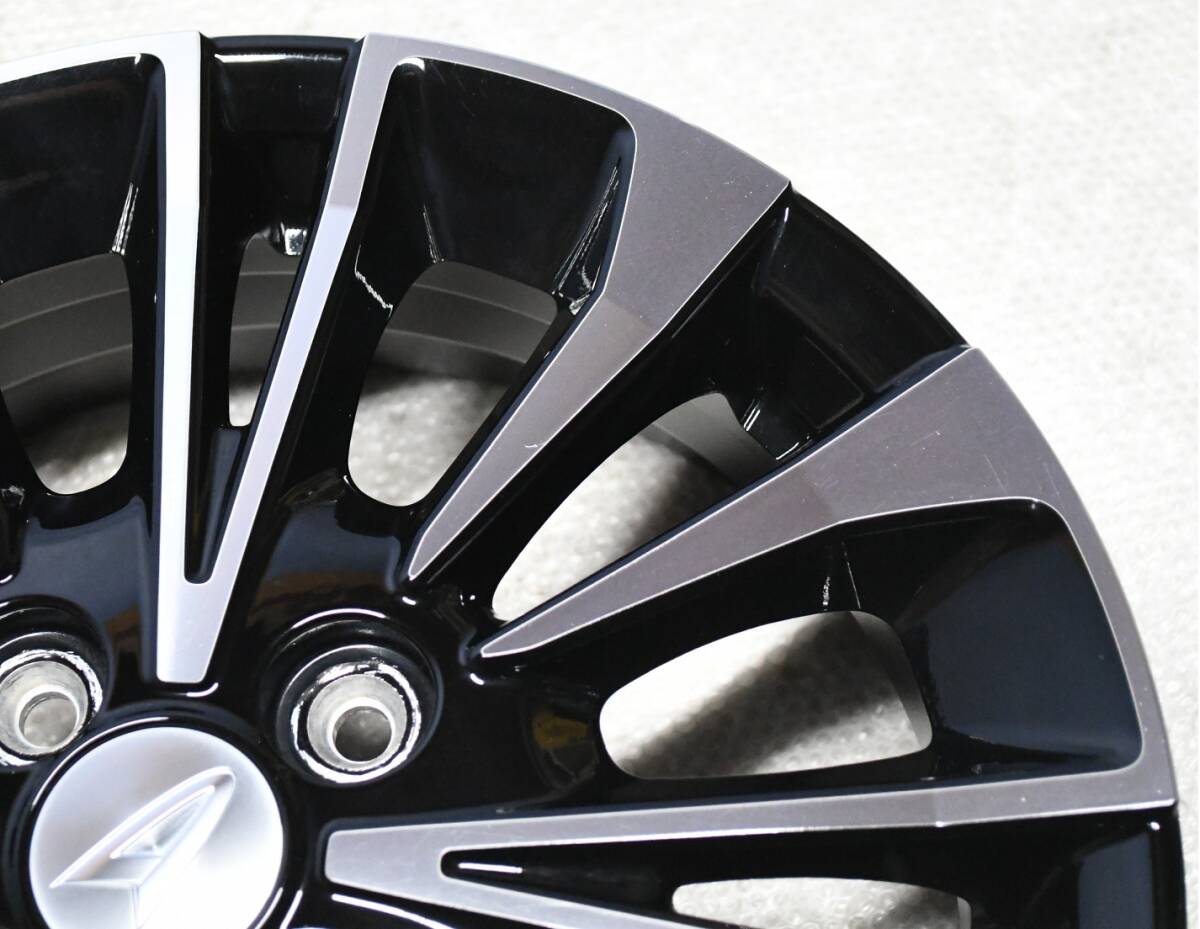 ②ダイハツ LA650 タントカスタム RS 純正 15インチ 4.5J 4穴 PCD100 +45 ブラポリ 1本のみ ムーヴ_画像5