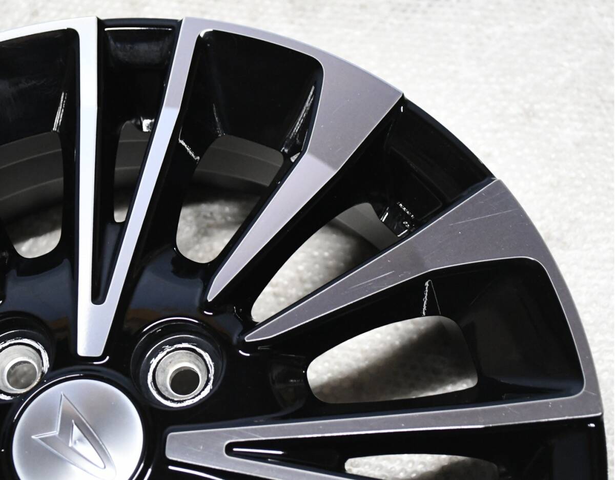 ②ダイハツ LA650 タントカスタム RS 純正 15インチ 4.5J 4穴 PCD100 +45 ブラポリ 1本のみ ムーヴ_画像6