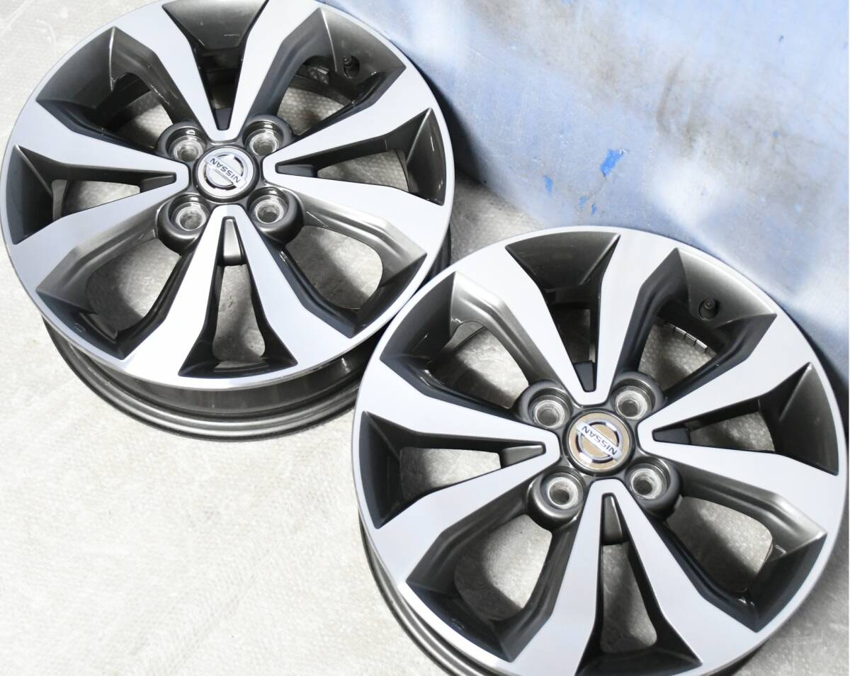 日産 デイズ ルークス ハイウェイスター 純正 15インチ 4.5J 4H-100 +46 4本 オッティ 三菱 EKワゴン EKスペース_画像3