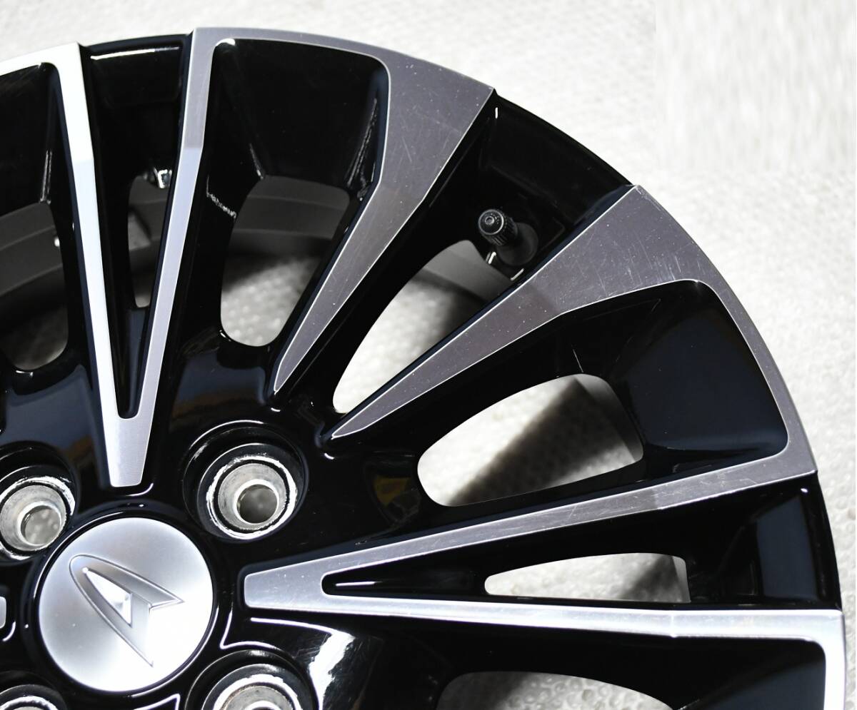 ①ダイハツ LA650 タントカスタム RS 純正 15インチ 4.5J 4穴 PCD100 +45 ブラポリ 1本のみ ムーヴ_画像6