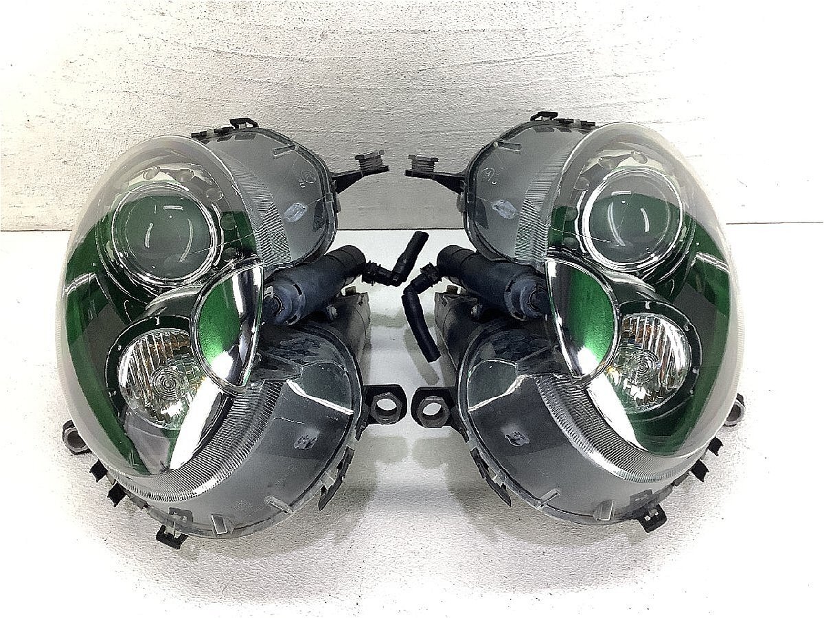 BMW ミニクーパー インナーブラック 純正 HID ヘッドランプASSY 左右 バラスト付 DBA-SV16 キセノン R56/R55/R57 BMWミニ_画像1