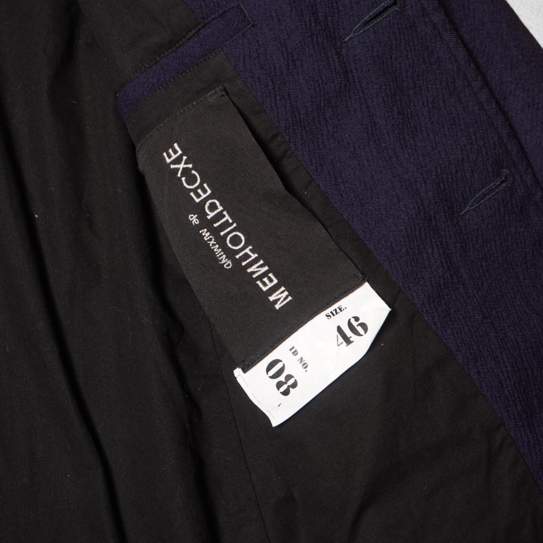 J91ね＠ 1スタ MENHOLD EXCE メンズ 上品 おしゃれ テーラードジャケット M ネイビー _画像6