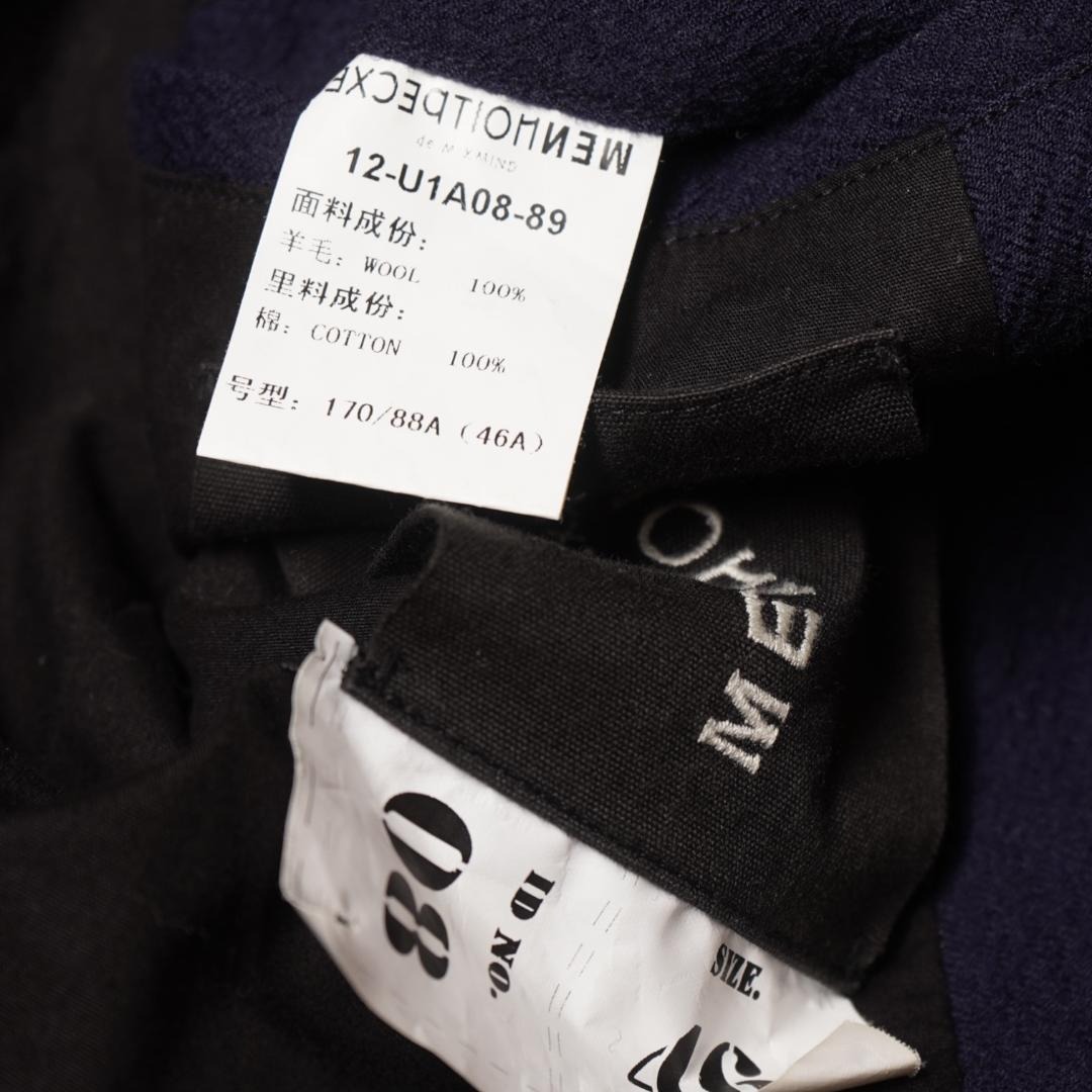 J91ね＠ 1スタ MENHOLD EXCE メンズ 上品 おしゃれ テーラードジャケット M ネイビー _画像4