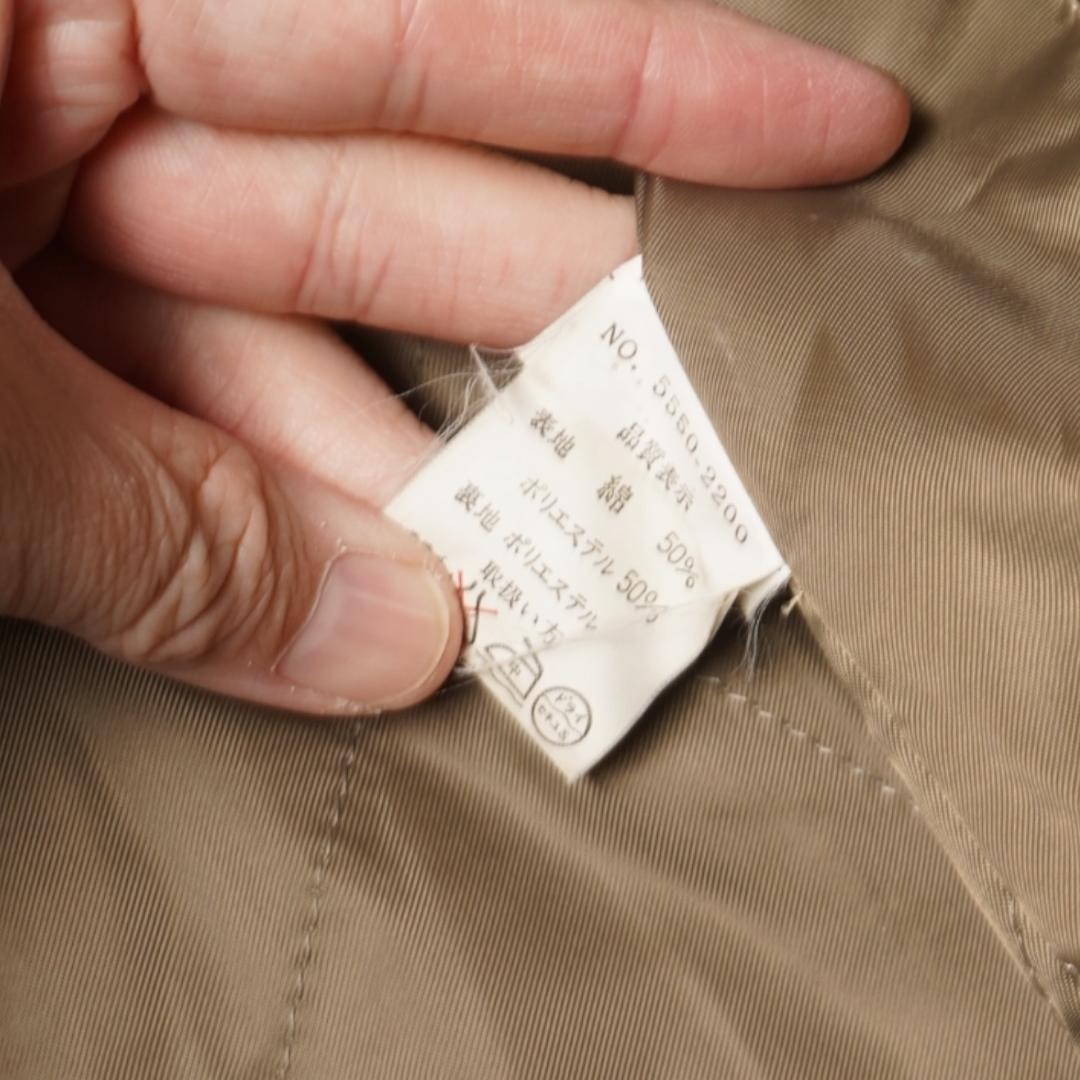 J86さ@ 1スタ BEVERLY HILLS POLO CLUB メンズ 上品 おしゃれ 裏地付きナイロンフードコート L ベージュ 春秋_画像5