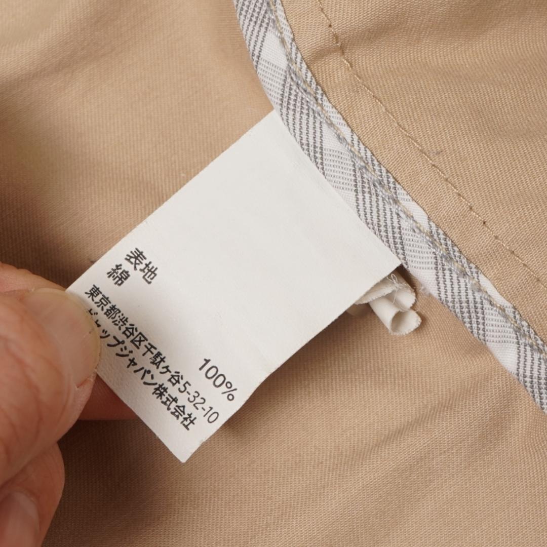 J189さ＠ 1スタ GAP メンズ おしゃれ スタンドカラージャケット M ベージュ 秋冬 ギャップ ワークジャケット _画像3