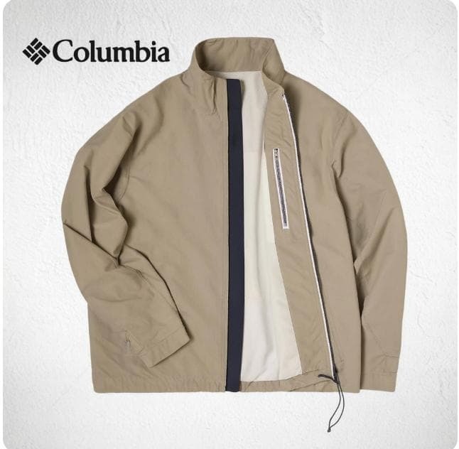 YJ191ね＠ 1スタ Columbia コロンビア メンズ おしゃれ ナイロンジャケット M カーキ 秋冬 90s ナイロンジャケット カーキ_画像1