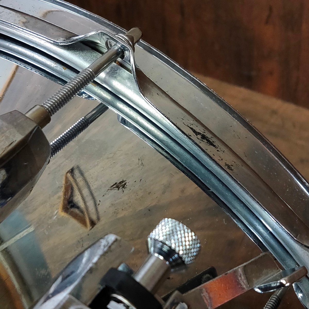 Peal パール Steel Shell スチールシェル スネアドラム 打楽器 102804/SR21M_画像9