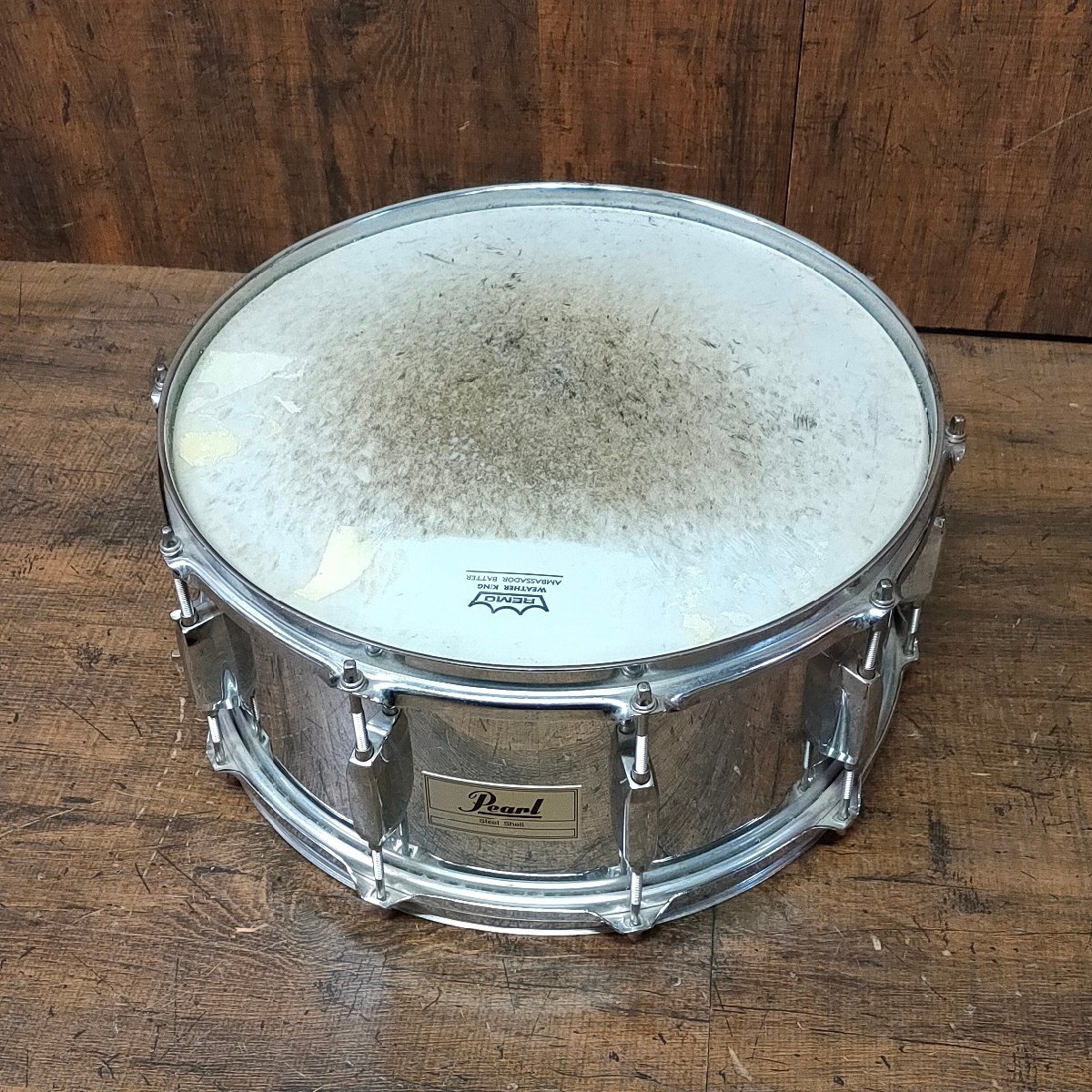 Peal パール Steel Shell スチールシェル スネアドラム 打楽器 102804/SR21M_画像1