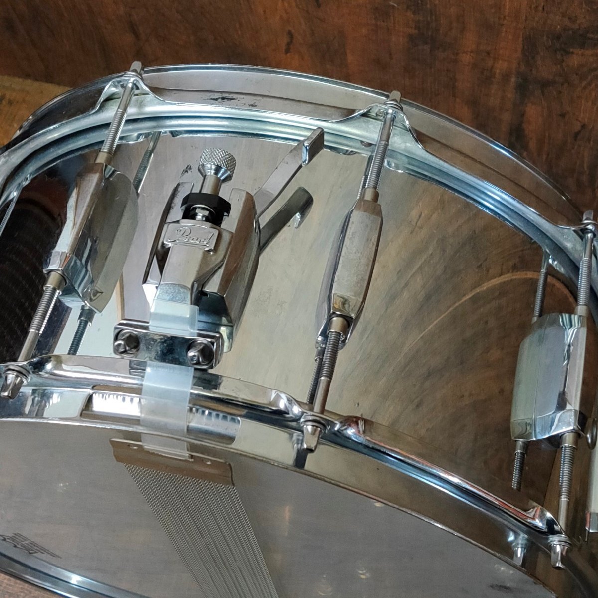 Peal パール Steel Shell スチールシェル スネアドラム 打楽器 102804/SR21M_画像5