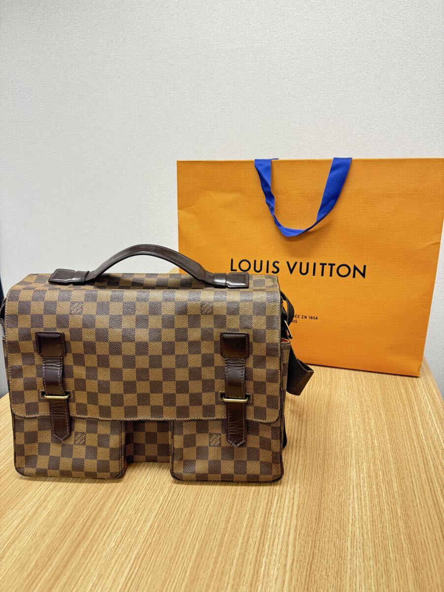 ルイヴィトン LOUIS VUITTON ショルダーバッグ 2WAY 美品 鞄 VUITTON ダミエ_画像1