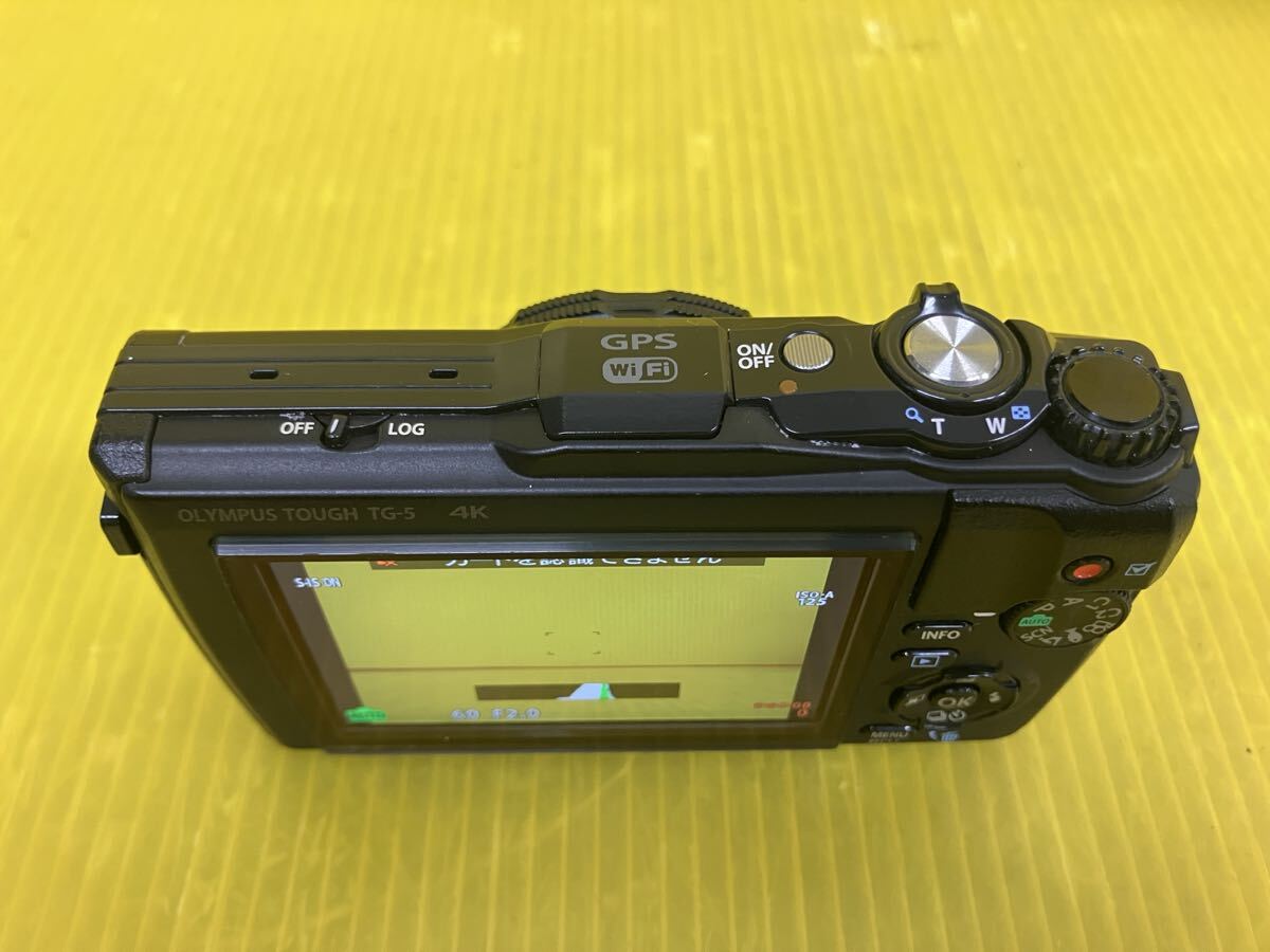 WYA105 OLYMPUS Tough TG-5 4.5-18.0mm 1:2.0-4.9 オリンパス コンパクトデジタルカメラ デジカメ シリコンケース付属 中古品_画像6