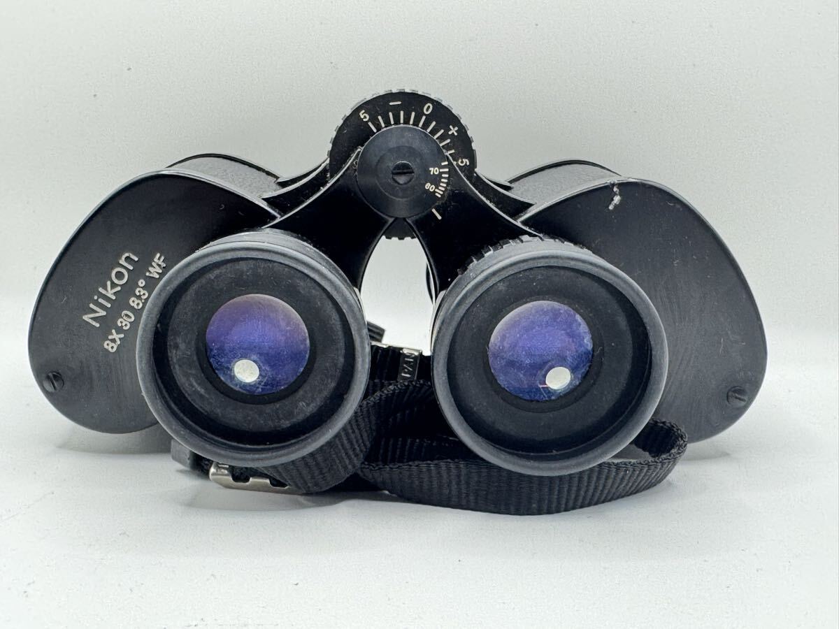 伊YA214 Nikon 双眼鏡 8×30 8.3° WF ブラック ソフトケース付 バードウォッチング ニコン _画像3