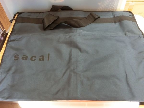 sacai ガーメント 衣装 バッグ ケース グレーネイビー サカイ_画像1