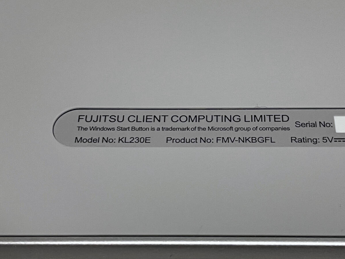 (ジャンク) 富士通 LIFEBOOK UH Keyboard Light Silver_画像3