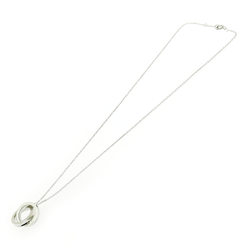 TIFFANY&Co. ティファニー シルバー 1837 インターロッキング サークル ネックレス 5.0g 925刻印 491788 ネックレス_画像6