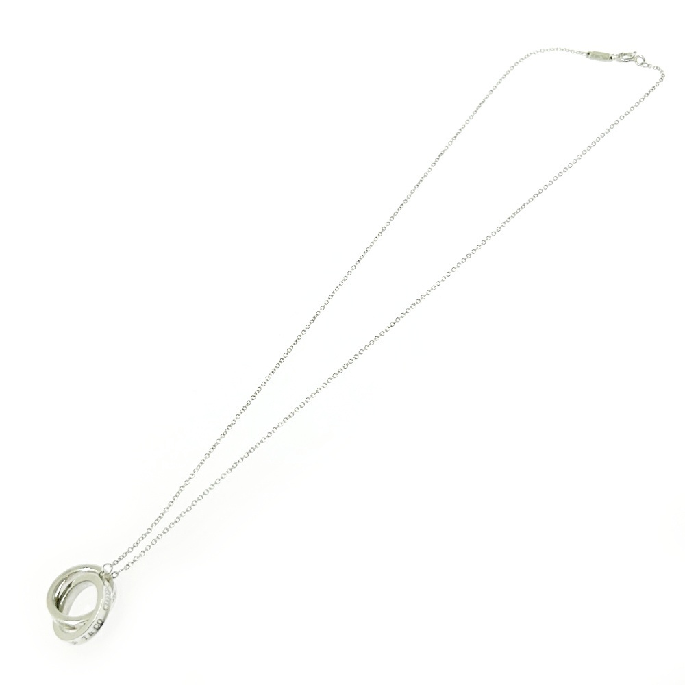TIFFANY&Co. ティファニー シルバー 1837 インターロッキング サークル ネックレス 5.0g 925刻印 491788 ネックレス_画像7
