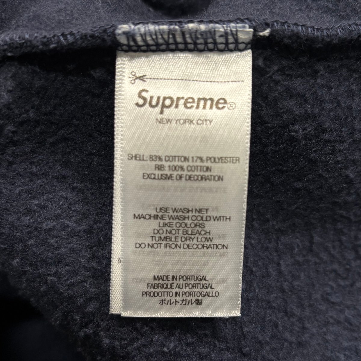 未使用品 25aw Supreme × Wu-Tang Clan Hooded Sweatshirt Navy L シュプリーム ウータンクラン パーカー ネイビー_画像5