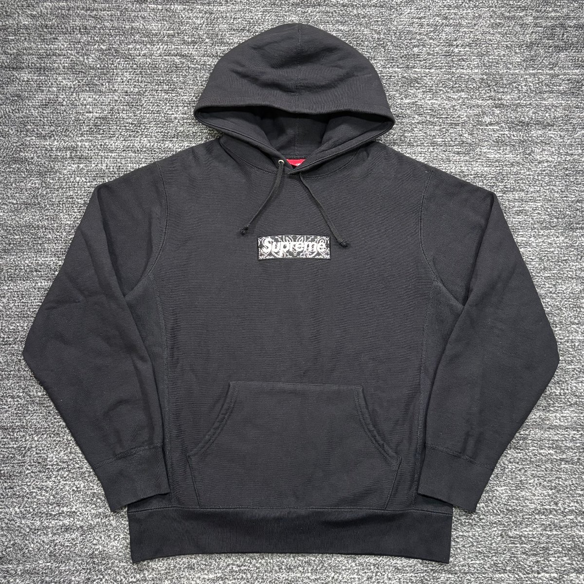 Supreme Bandana Box Logo Hooded Sweatshirt Black L シュプリーム バンダナ ボックスロゴ パーカー ブラック_画像1