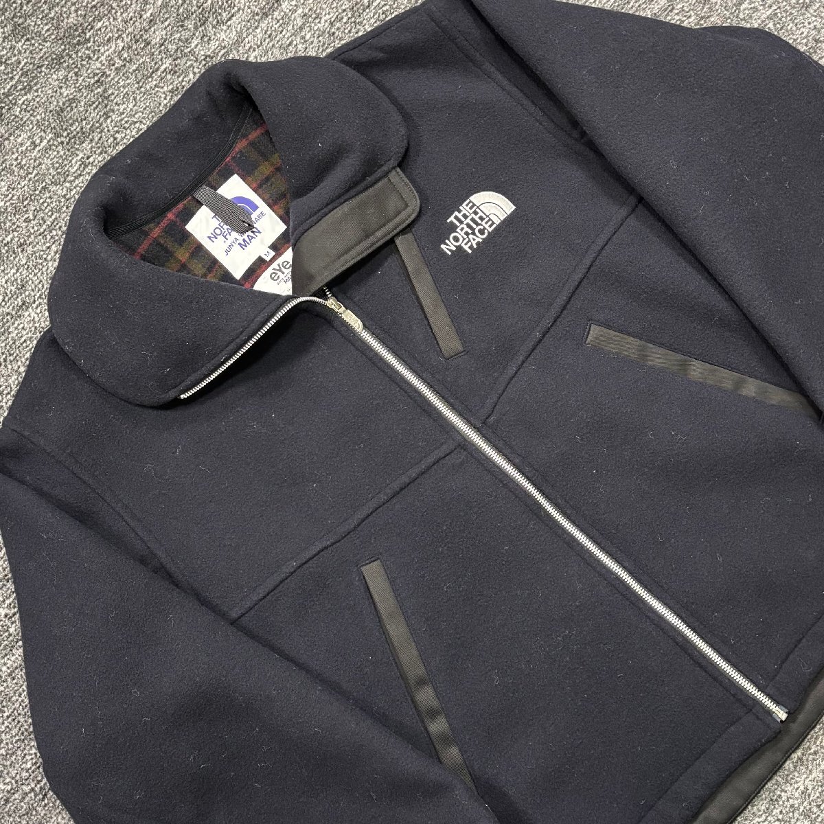 eYe JUNYA WATANABE MAN / THE NORTH FACE WOOL TRANS ANTARCTICA JACKET NAVY M ジュンヤワタナベ ノースフェイス アンタークティカ_画像4