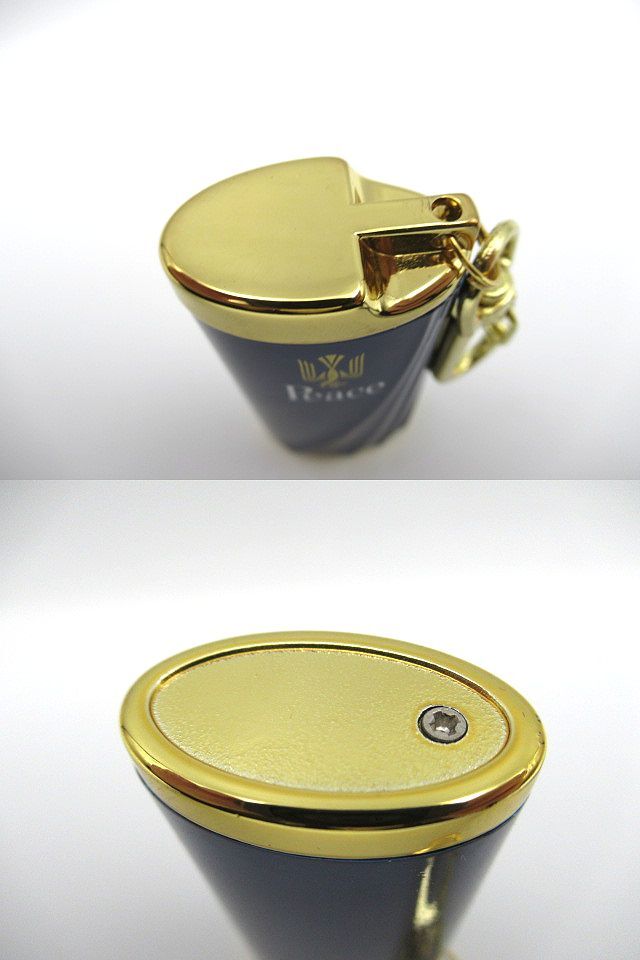 ▲▲未使用長期保管品 携帯灰皿 ピース Peace キーホルダー ゴールド×ネイビー 喫煙グッズ 非売品 ノベルティ▲▲_画像4