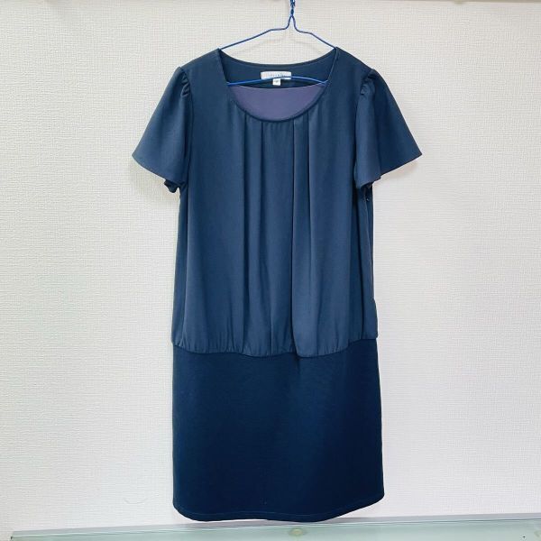同梱可【374】DMky-10.4/LOVEMIC マタニティワンピース ネイビー　_画像1