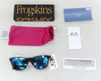 *⑧*OAKLEY*0OO9245*924574*FROGSKINS(A)*GREY SMOKE*PRIZM SAPPHIRE* стандартный товар * оригинальная коробка есть *