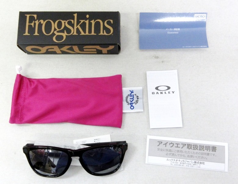 *③*OAKLEY*0OO9245*924562*FROGSKINS(A)*POLISHED BLACK*PLIZM BKACK* стандартный товар * оригинальная коробка есть *