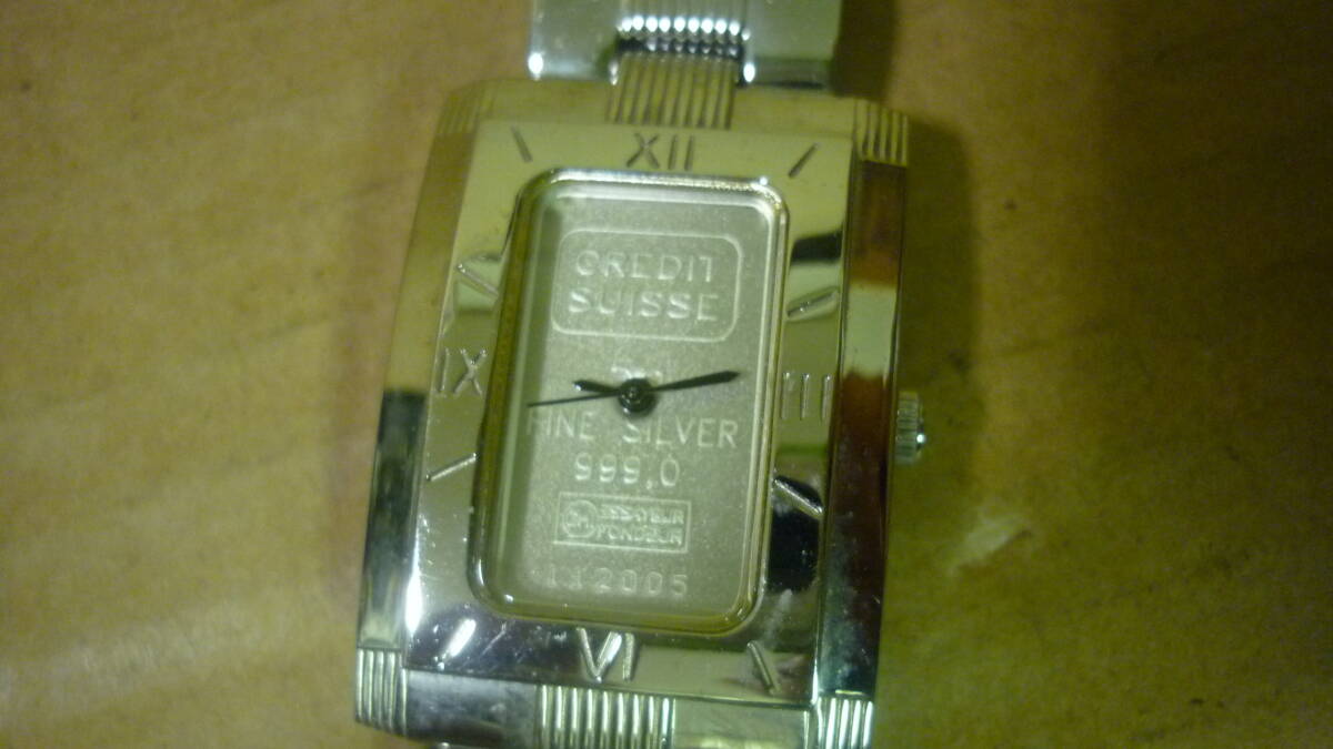 DORIS BLASER 3針腕時計　FineSilver文字盤_画像2